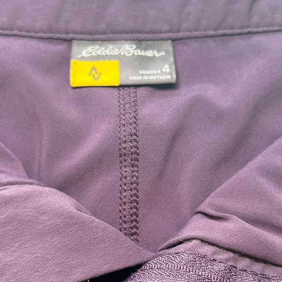 EDDIE BAUER ADVENTURER SKORT. EGGPLANT. SIZE 4. - Picture 9 of 10